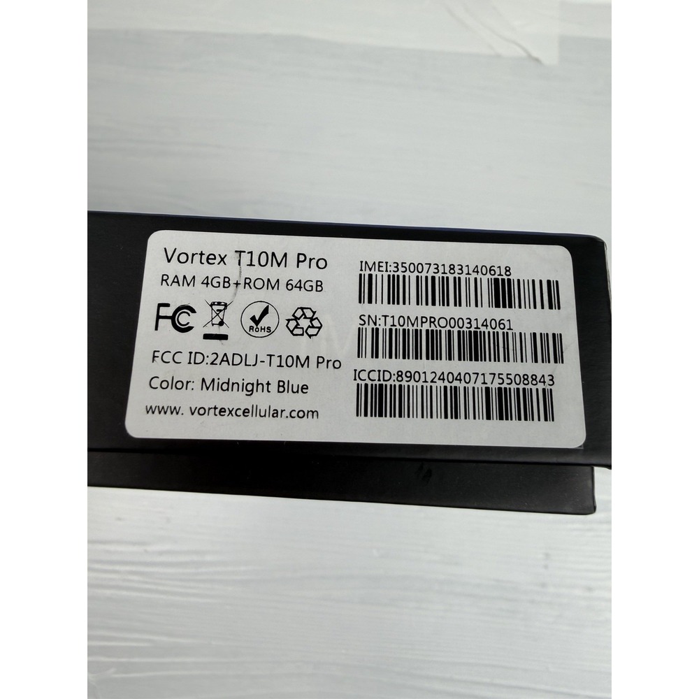 Vortex T10M Pro 10.1 Inch Tablet 64GB Wi-Fi + 4G Blue (open Box) - Picture 3 of 11